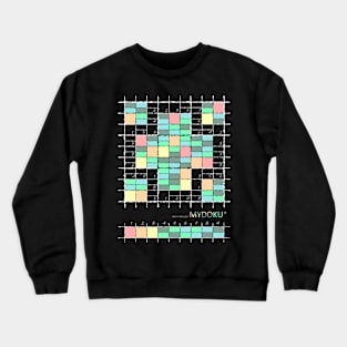 Mydoku_W001_H001_006_F: Sudoku, Sudoku coloring, logic, logic puzzle, holiday puzzle, fun, away from screen Crewneck Sweatshirt